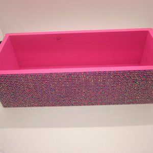 Pink and Blue Bling Trinket / Storage Box